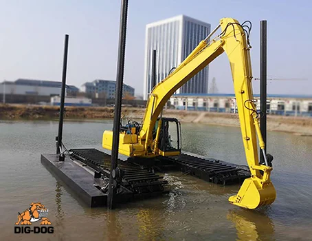 construction vehicle names-amphibious excavator