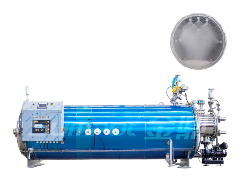 Autoclave de rociado de agua de arriba hacia abajo, y hacia los laterales