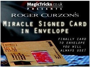 2012 Roger Curzon - Miracle Signed Card in Envelope