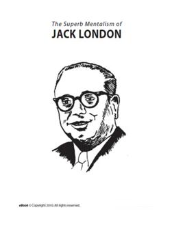 Jack London - The Superb Mentalism
