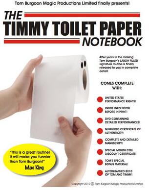 Timmy Toilet Paper Notebook by Tom Burgoon