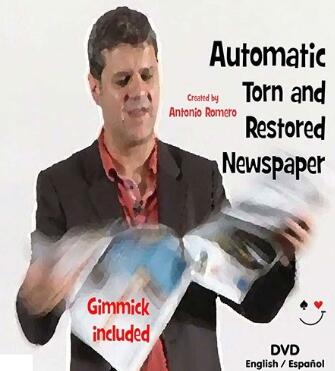 Torn and Restored Newspaper by Antonio Romero