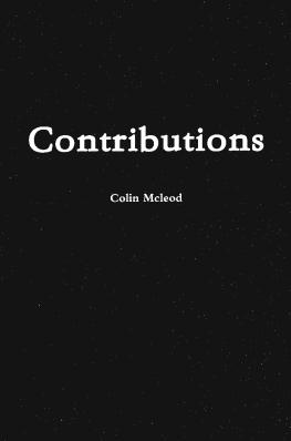 Contributions by Colin Mcleod