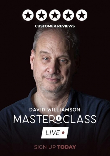 David Williamson Masterclass Live (Live Zoom Chat)