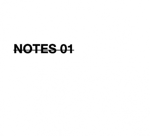 NOTES 01 by Calen Morelli