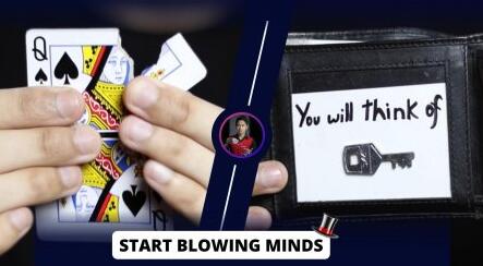 Learn 5 Professional Mind Reading & Card Magic Routines by Rainson Potshangbam