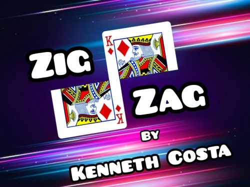 Zig Zag Card by Kenneth Costa