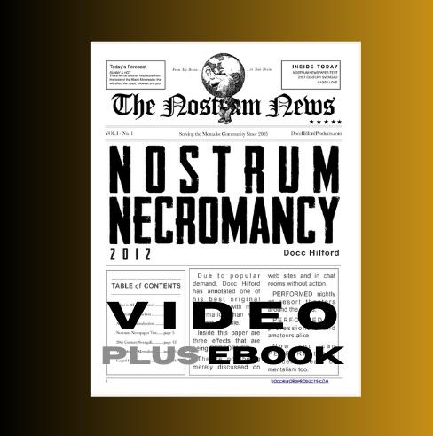 Nostrum Necromancy by Docc Hilford (Video+PDF)