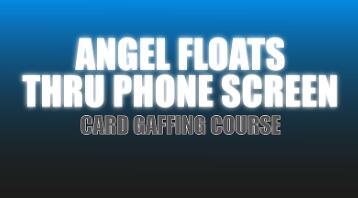 Angel Floats Thru Phone Screen by Justin Miller