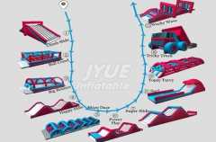 2018 New Designed Inflatable 5k Run 5k Vancouver Inflatable Obstacle Course