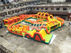 Kids Obstacle Course Equipment Inflatable Sport Games Rainbow Inflatable Obstacle Course
