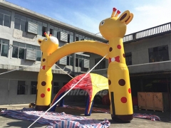 Advertising Inflatable Arch Gate Giraffe Inflatable Entrance Arch