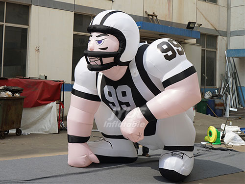 Sports Project Promotional Inflatable Rugby Player Outdoors