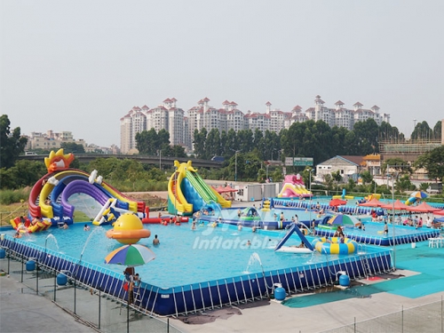 Commercial Metal Frame Steel Removable Swimming Po...