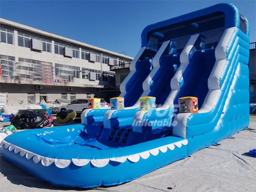 Factory Custom Kid Party Game Family blow up pool with slide Inflatable Water Slide