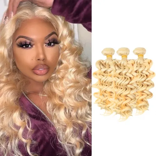 Yellow Band Top Quality 613 Deep Wave & Loose Wave 100% Human Virgin Hair