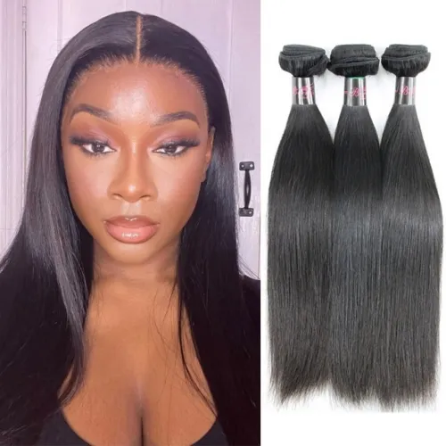 Maylaysian Straight Raw Hair 3PCS/ Lot with High Quality 100% Virgin Human Hair, can Be Dyed, Bleached Berrys Fashion Raw Hair