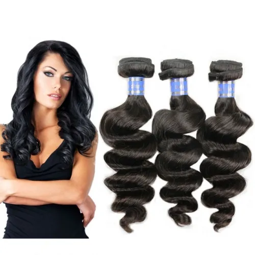 Hot Sale Peruvian Loose Wave Hair 3 Bundles Peerless Virgin Human Hair  Natural Color Raw Hair