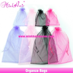 10pcs/lot Hair Bags Organza Bags Drawstring Package Bag