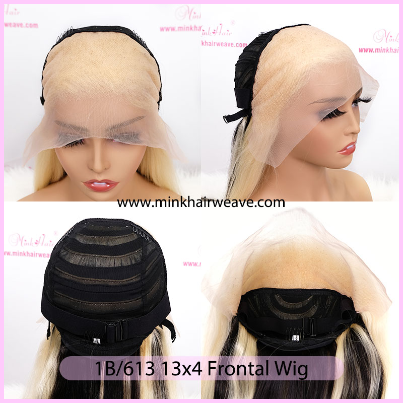 Custom Ombre Colored Closure Wig Full Frontal Wig 180% 200% Density 1B ...