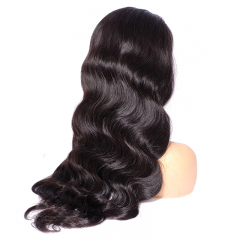 FLASH SALE 037 #1B Color 20inch Body Wave Transparent 13x6 Lace Front Wig 180% Density(Sales products, do not accept refund/return)