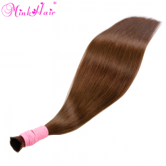 12A Color #3 Bulk Hair From One Donor Silky Straight Hair