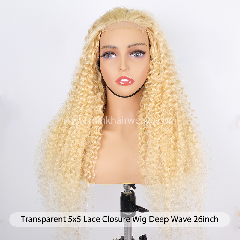 Blonde 6X6 FreePart loose waves SwissLace Wig High Quality Long Wig 6x6 Lace Closure Wigs Body Wave Wigs  main image 4