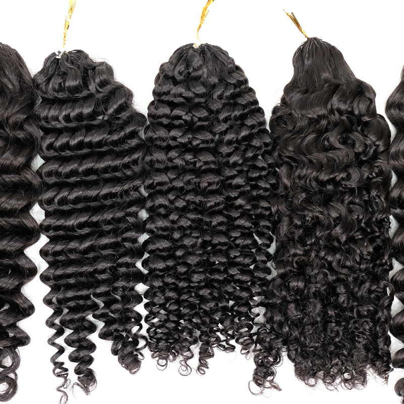 Crochet Human Hair Extensions With Invisible String In The Middle Pre ...
