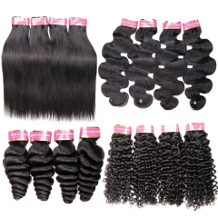 Wholesale 4 Bundle Deals 10A From One Donor 100% Human Raw Hair 
