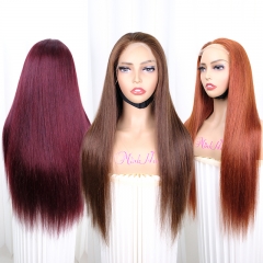 Lace Wig #4 #350 Ginger Orange #99J Burgundy T1B/30 P4/27 HD & Transparent Lace Closure Frontal Wig