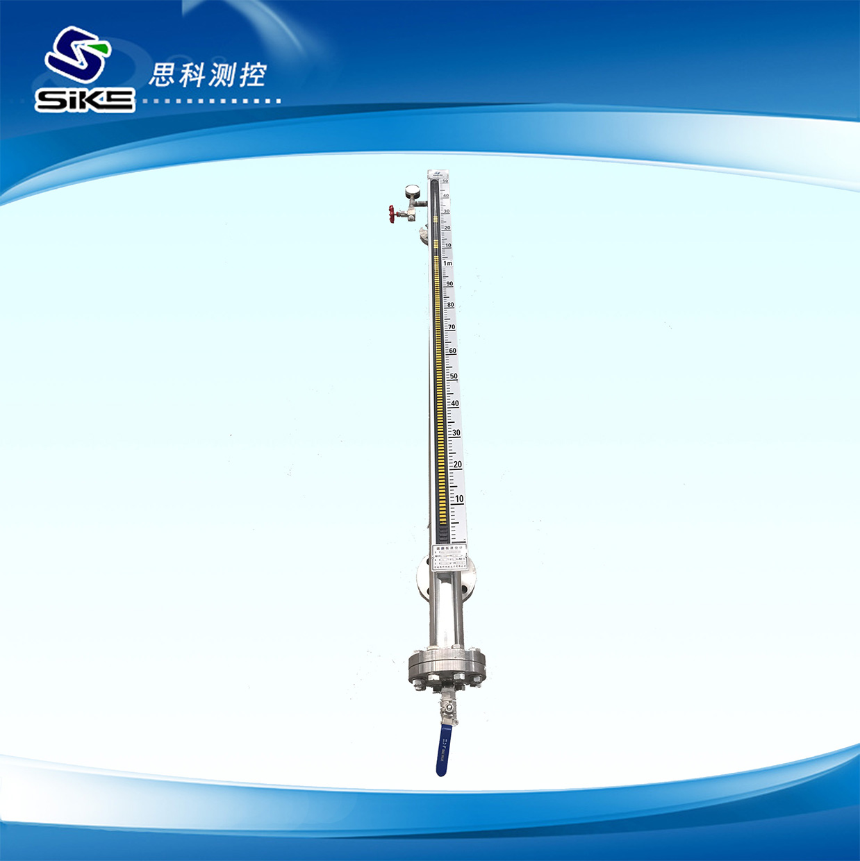 Double cavity magnetic flap liquid level gauge