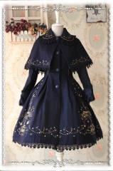 Infanta Carousel Embroidery Lolita Winter Coat + Cape Set