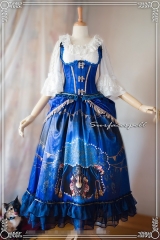 Surface Spell -Freak Show- Printed Lolita Long Skirt