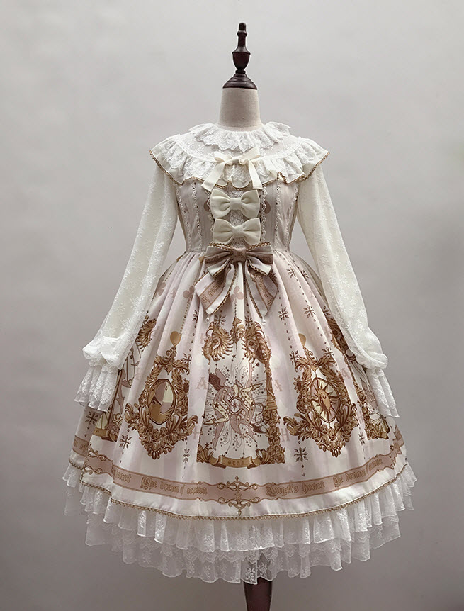 Angel's Heart エンジェルスハート サックス アイドル ロリィタ Angel's Heart -The Dream of Arcana- Lolita Long Sleeves OP Dress