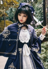 Surface Spell -Unfinished Book- Vintage Lolita Embroidery Cape