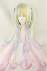 80cm Ice Cream 5 Colors Rainbow Blend Lolita Wig