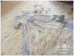 Momo Lolita -Rainbow Candy- Sweet Summer Short Sleeves Lolita OP Dress