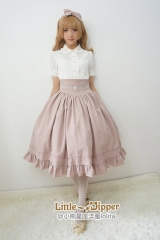 Little Dipper -The Poem of the Bird- Embroidery Lolita High Waist Skirt