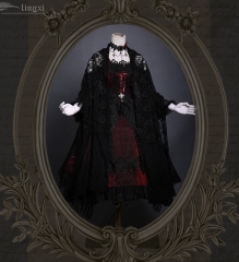 Lingxi -Odile- Gothic Lolita Lace Cape