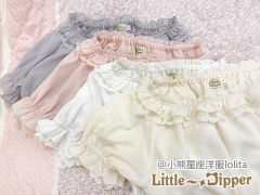 Little Dipper Boat Neck Chiffon Lace Lolita Inner Blouse