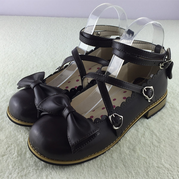 Dark Brown & low heel
