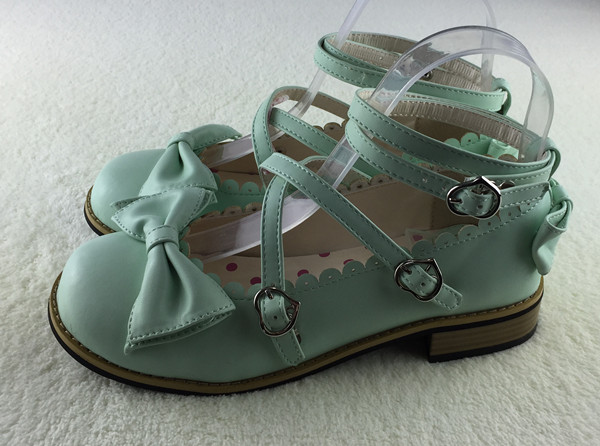 Mint & low heel