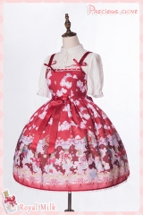 Precious Clove -Royal Milk- Sweet Lolita Jumper Dress