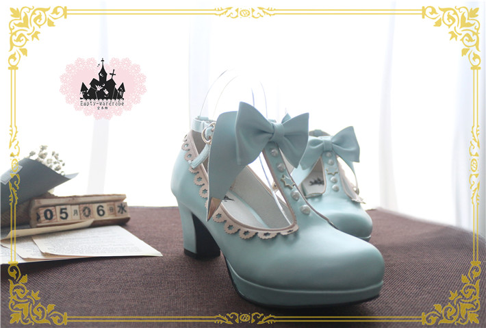 Light Blue & 4.5cm heel + 1cm platform