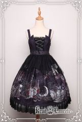 Krad Lanrete +Transilvania moonlight+ Gothic Lolita JSK Version II with Overskirt