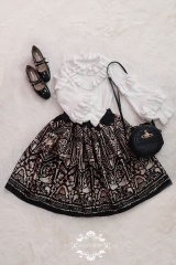 Rainbowy -The Medical Student- Halloween Themed Gothic Lolita Skirt