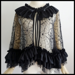 Magic Potion -Lilith- Cobweb Lace Gothic Lolita Cape