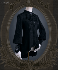 LingXi -Royal Academy- Vintage Gothic Embroidery Lolita Blouse
