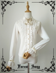 Forest Song -Winter Venus- Thick Lolita Blouse for Autumn and Winter