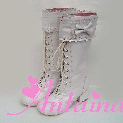 Matte white & 4.5cm heel